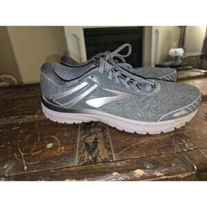 Brooks Womens Adrenaline GTS 18 1202681B005 Purple Gray‎ Running Shoes Size 11.5